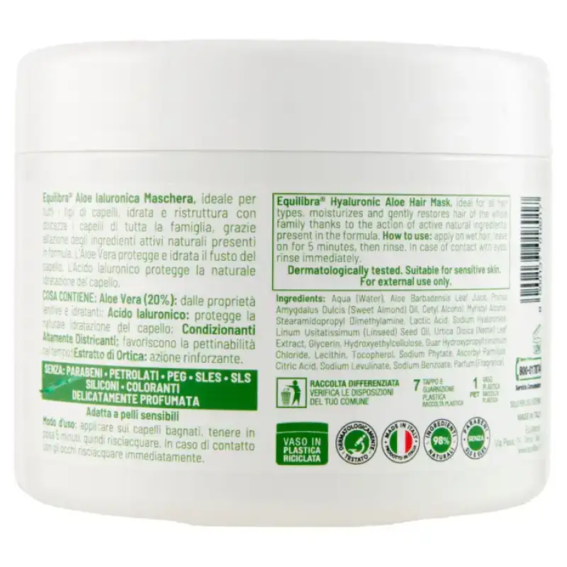 Equilibra Masca Par Aloe Hyaluronic 450 ml Bax 6 buc.